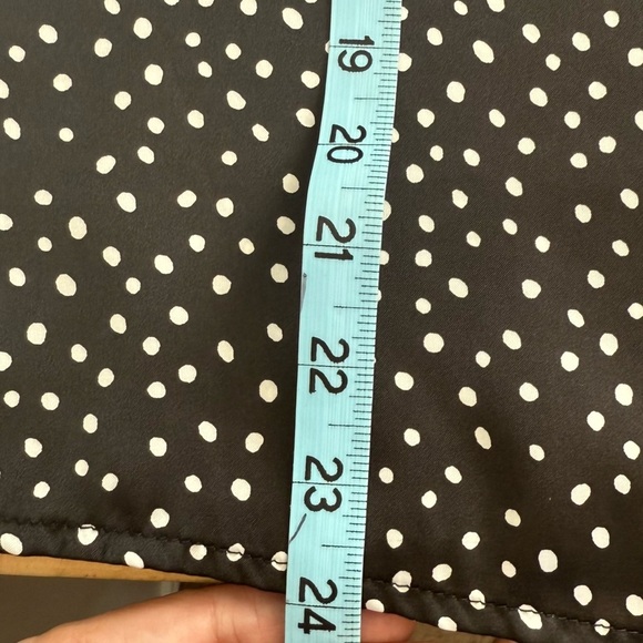 Nordstrom BP Black Shite Polka Dot Lace Trim Cami Lightweight Tank Top Size SML - Picture 9 of 9